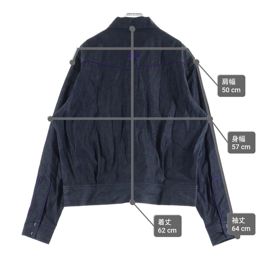 Needles（ニードルス） Piping Cowboy Jacket ロゴ刺繍デニムシャツ