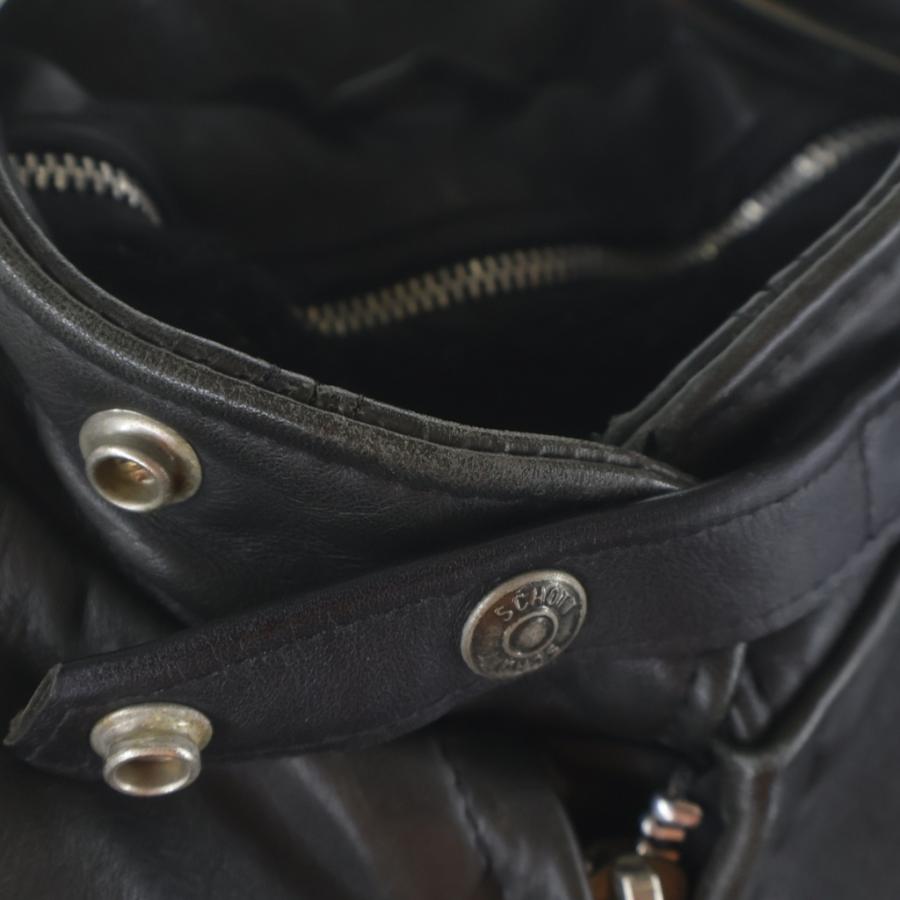 SCHOTT ショット シングルライダース ボアライナー付き カウレザー