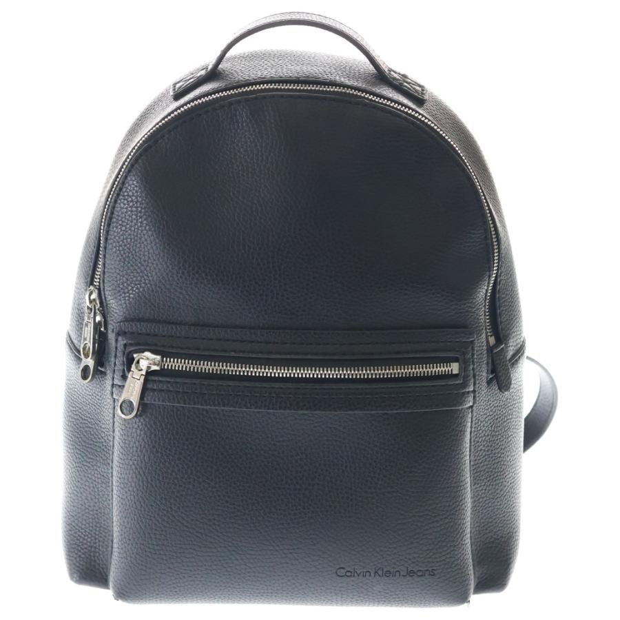   カルバンクライン ブラック レザーリュック Calvin Klein Jeans（カルバンクラインジーンズ） レザー リュック