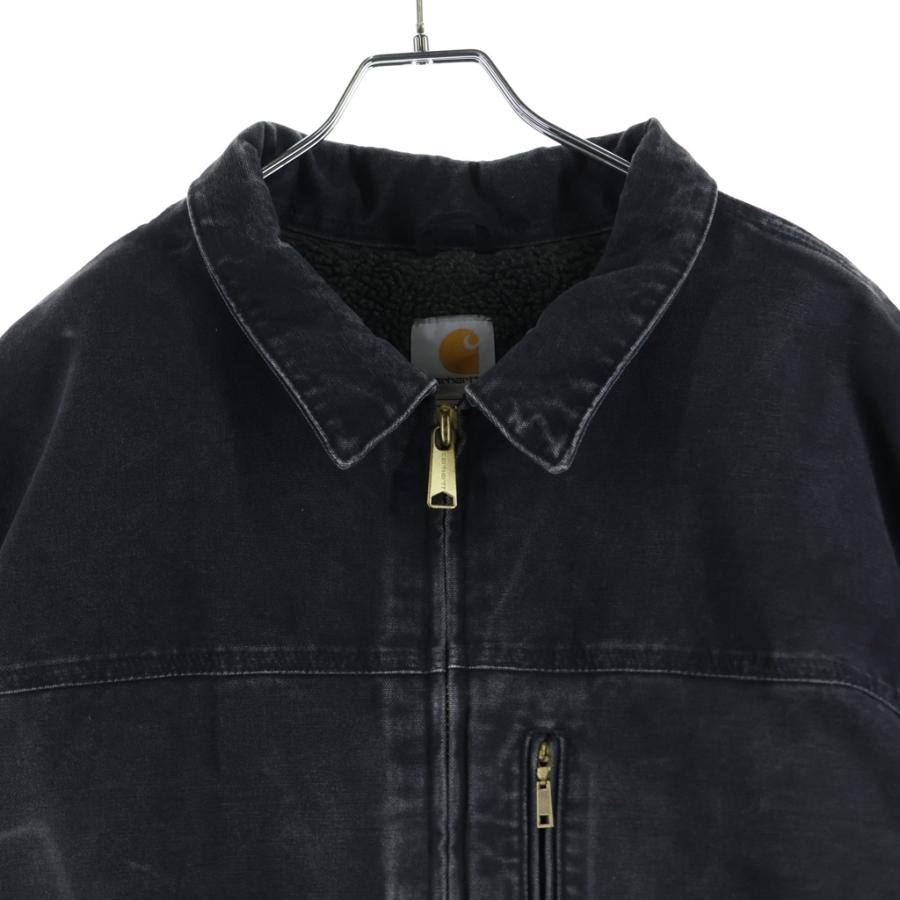 値下げ❗️新品同様、雰囲気最高❗️カーハート　リッジコート　黒 フリース裏地 Carhartt（カーハート） リッジコート 裏地ボア ジップアップ