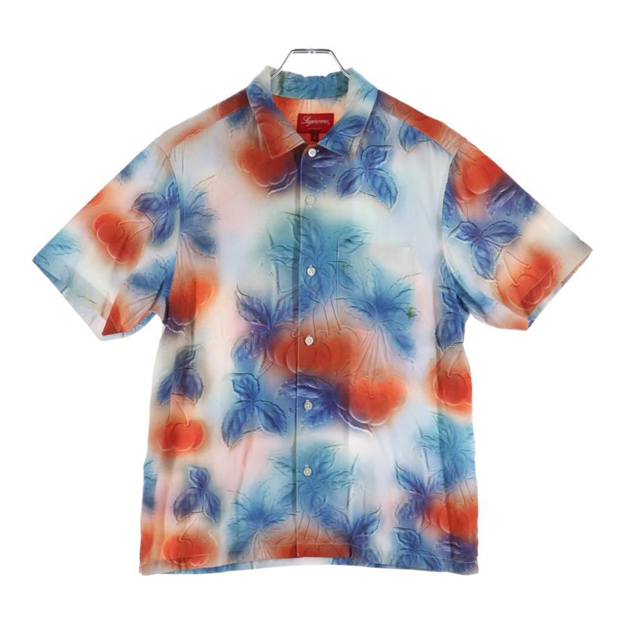 シュプリーム チェリー レーヨン シャツ Supreme（シュプリーム） 23SS Cherries S/S Shirt チェリー レーヨン
