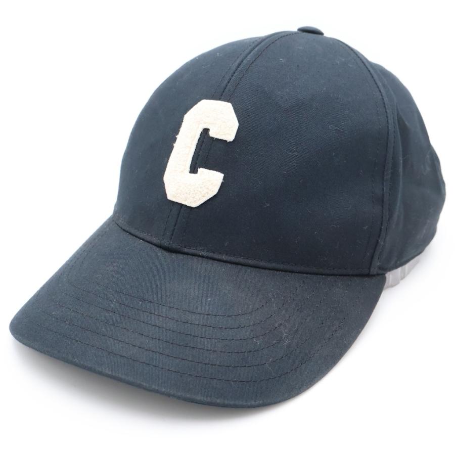 CELINE セリーヌ Initial Cap 2AUY8969P フロント イニシャルロゴ ベースボールキャップ 帽子 ネイビー CELINE（セリーヌ） Initial Cap 2AUY8969P フロント イニシャルロゴ
