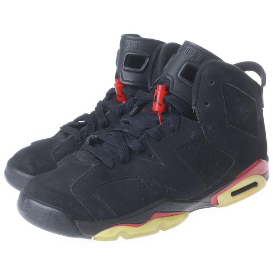 ★未使用NIKEエアジョーダ6レトロブラックバーシティレッドus10/28cm NIKE（ナイキ） GS Air Jordan 6 Retro エアジョーダン6 レトロ