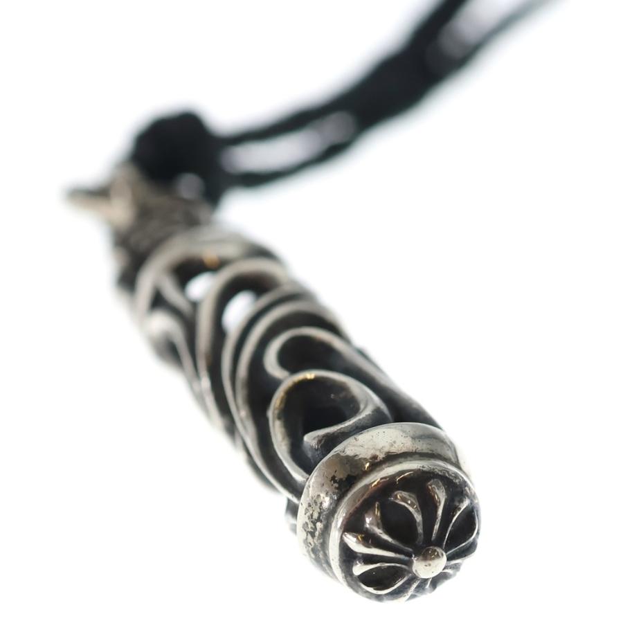 Chrome Hearts クロムハーツ　ローラーネックレス オールドレザー CHROME HEARTS（クロムハーツ） ROLLER BC Wボロチップ レザーブレイド