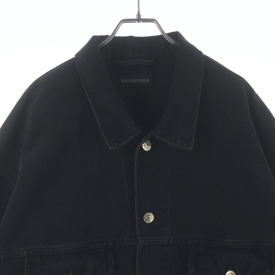 BALENCIAGA（バレンシアガ） 23AW Spray Paint BB Logo Denim Jacket