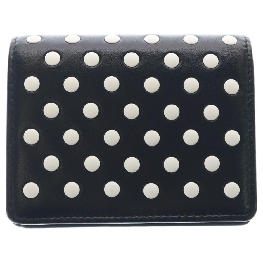 miumiu ミュウミュウ Polka Dot Studded Compact Wallet ポルカドット 