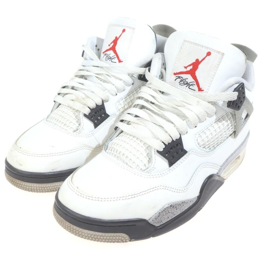 NIKE（ナイキ） AIR JORDAN 4 RETRO SUMMIT WHITE FIRE RED CEMENT 