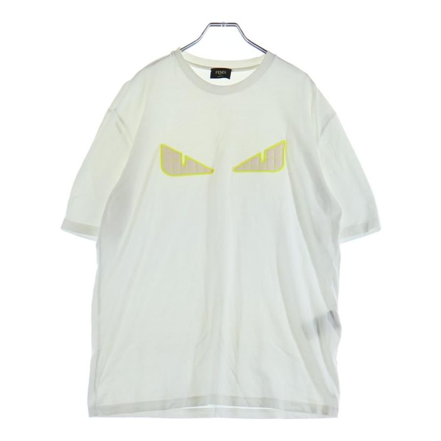 FENDI（フェンディ） MONSTER CREW T-SHIRT FAF538 3D メッシュ FFロゴ