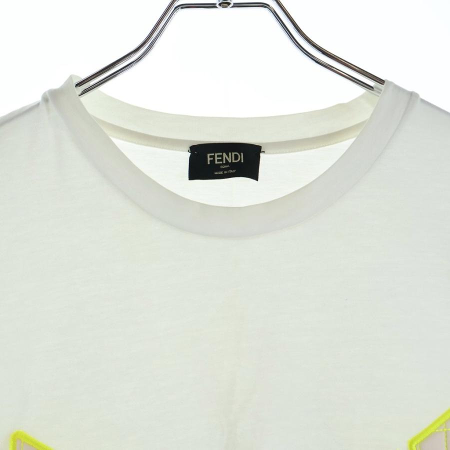 FENDI（フェンディ） MONSTER CREW T-SHIRT FAF538 3D メッシュ FFロゴ