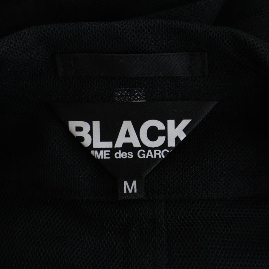 BLACK COMME des GARCONS ブラックコムデギャルソン 25SS ナイロンチュール メッシュ ノースリーブシャツ ブラック 1O-J021 BLACK COMME des GARCONS ブラックコムデギャルソン 25SS ナイロン