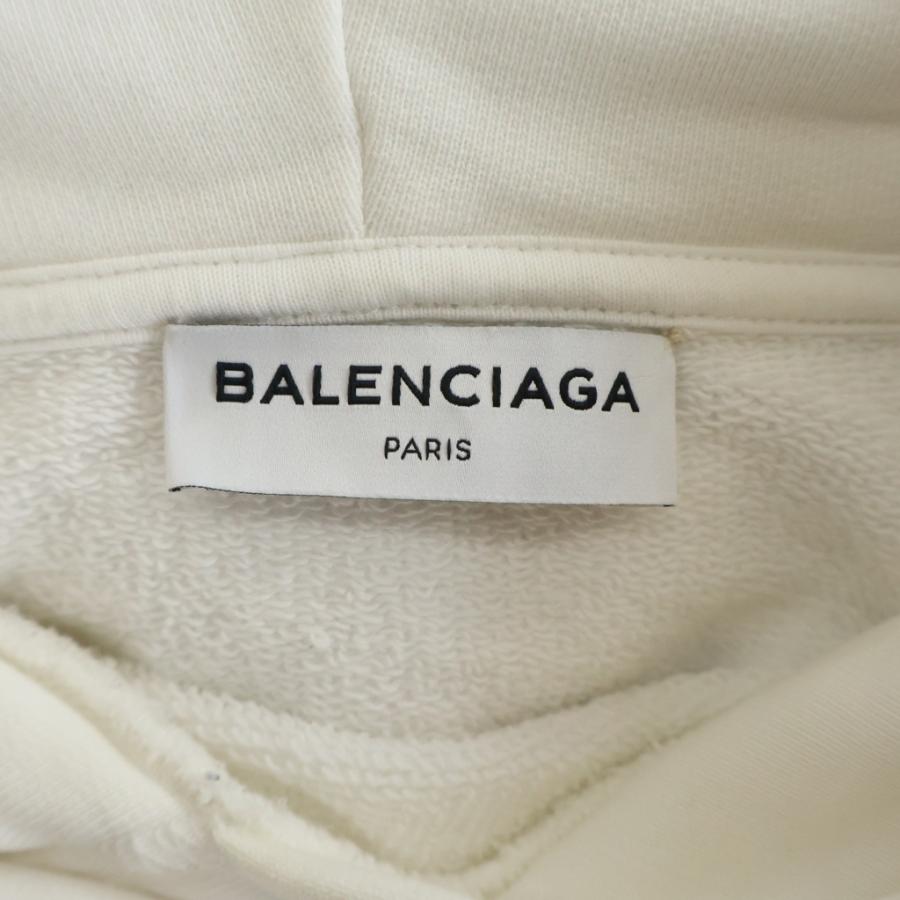 BALENCIAGA バレンシアガ Hood Logo Hoodie フードロゴ プルオーバーパーカー フーディー ホワイト 492190 TYK27 BALENCIAGA（バレンシアガ） Hood Logo Hoodie フードロゴ プル