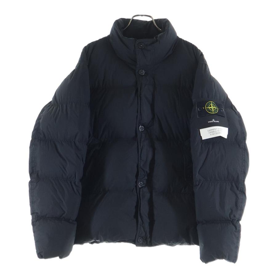 STONE  ストーンアイランド 24AW GIUBBOTTO VERA PIUMA RDS 811540123 ガーメントダイ スタンドカラー ダウンジャケット ブラック STONE ISLAND（ストーン アイランド） 24AW GIUBBOTTO VERA PIUMA RDS