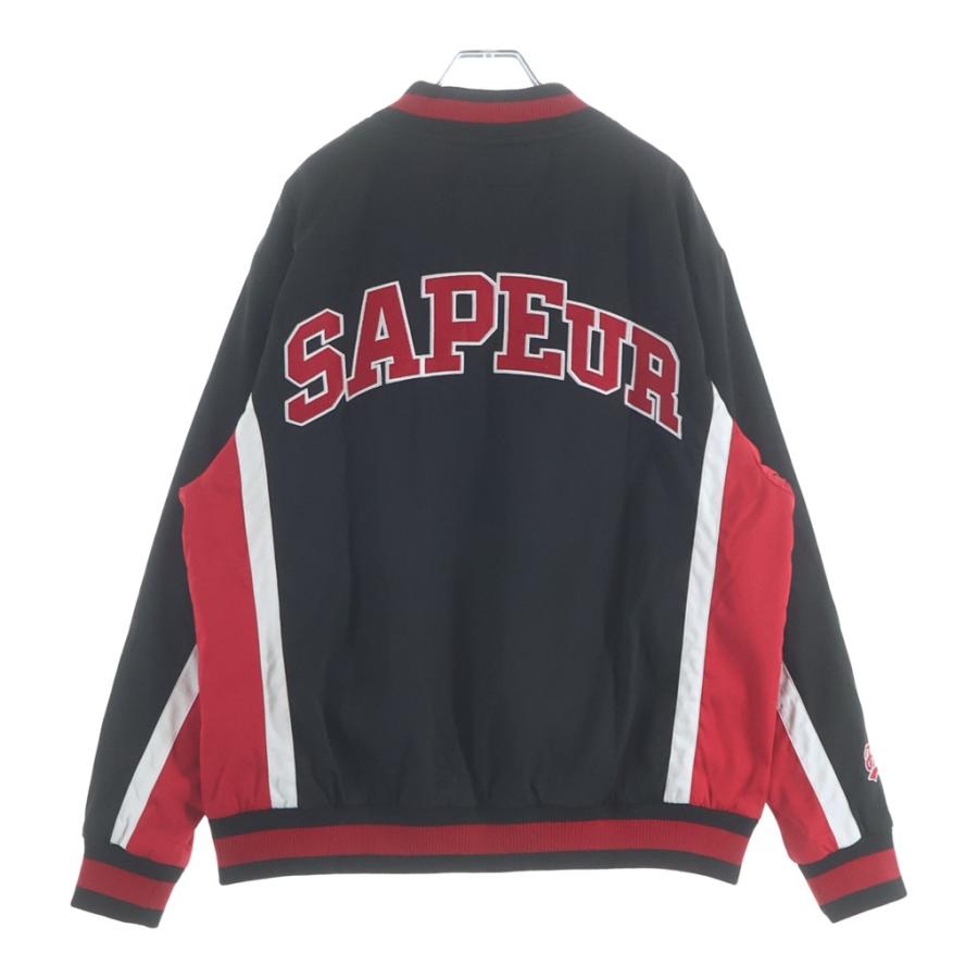 SAPEur サプール ×FR2 Jacket ロゴ刺繍 ボタンジャケット ブラック