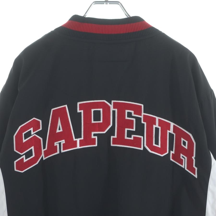 SAPEur サプール ×FR2 Jacket ロゴ刺繍 ボタンジャケット ブラック