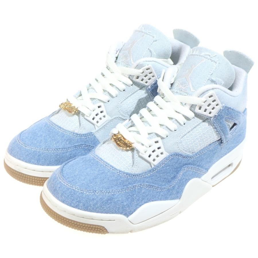 靴 WMNS AIR JORDAN 4 RETRO TEX IB6716-100 NIKE（ナイキ） WMNS AIR JORDAN 4 RETRO TEX WORN BLUE IB6716-100