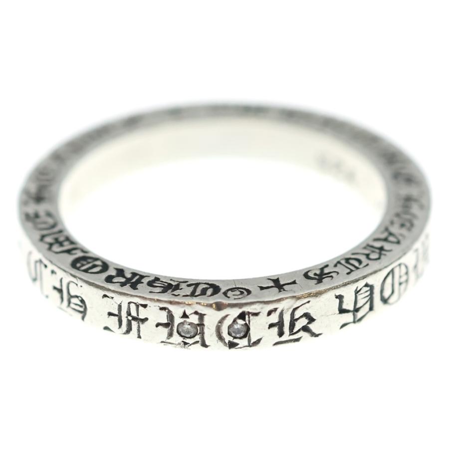 CHROME HEARTS クロムハーツ 3mm SPACER FUCKYOU 2PT DIA 3mmスペーサーファックユー 2PTダイヤリング シルバー CHROME HEARTS（クロムハーツ） 3mm SPACER FUCKYOU 2PT DIA 3mm