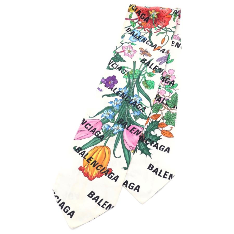 GUCCI（グッチ） The Hacker Flora Print Silk Neck Bow ×バレンシアガ