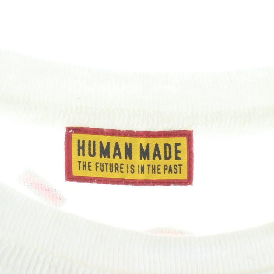 HUMAN MADE ヒューマンメイド ×POKEMON ポケモン ピカチュウフロントプリント クルーネック半袖Tシャツカットソー ホワイト H10612