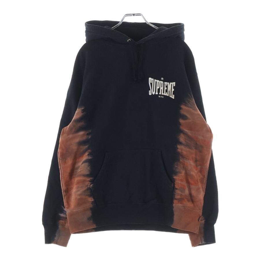 SUPREME シュプリーム 21AW Bleached Hooded Sweatshirt ブリーチド フーデッド プルオーバーパーカー フーディ ブラック Supreme（シュプリーム） 21AW Bleached Hooded Sweatshirt ブリーチド