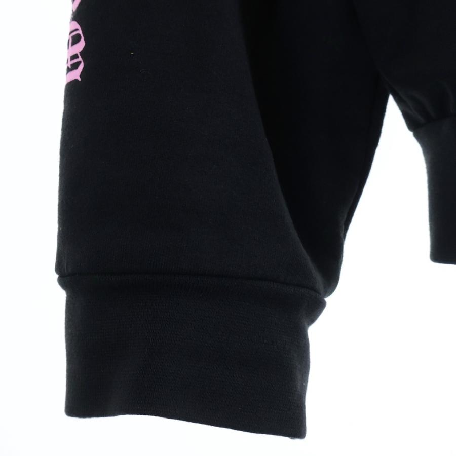 CHROME HEARTS クロムハーツ HORSESHOE HOODIE 両面ホースシュープリント プルオーバーパーカー フーディ ブラック/ピンク CHROME HEARTS（クロムハーツ） HORSESHOE HOODIE 両面ホースシュー