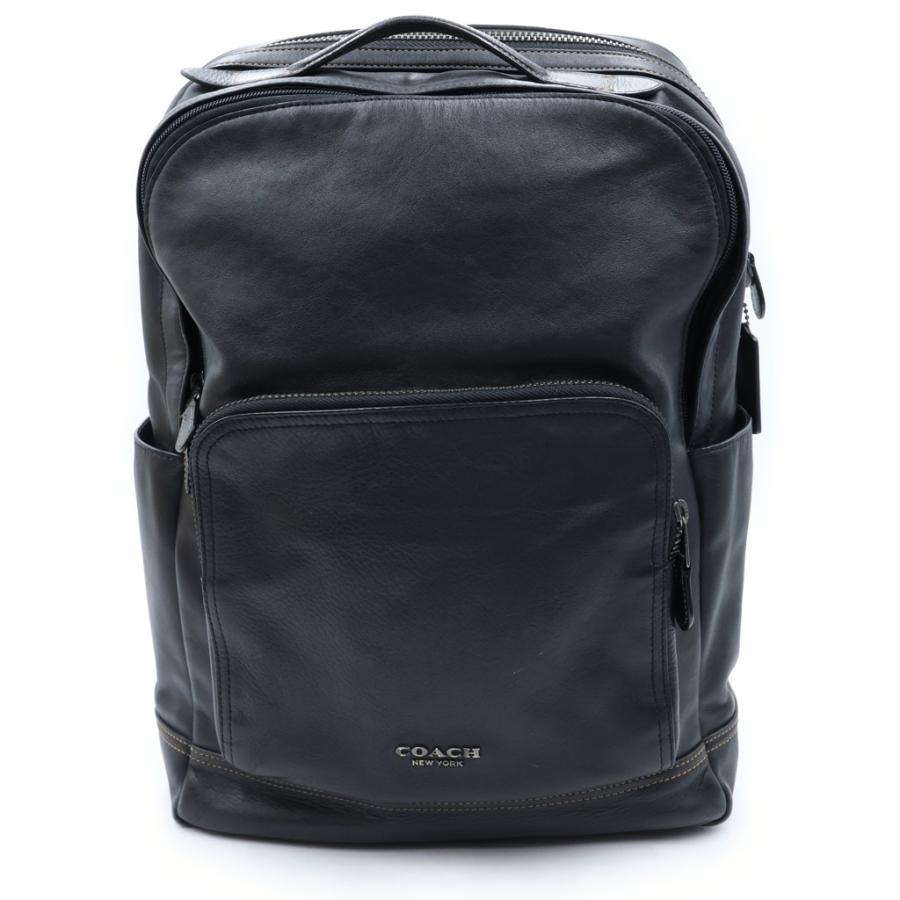 COACH コーチ シボ革リュック バックパック ブラック COACH（コーチ） レザー バックパック リュック ブラック : BRING
