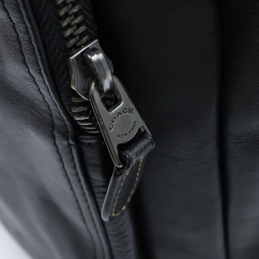 COACH（コーチ） レザー バックパック リュック ブラック : BRING