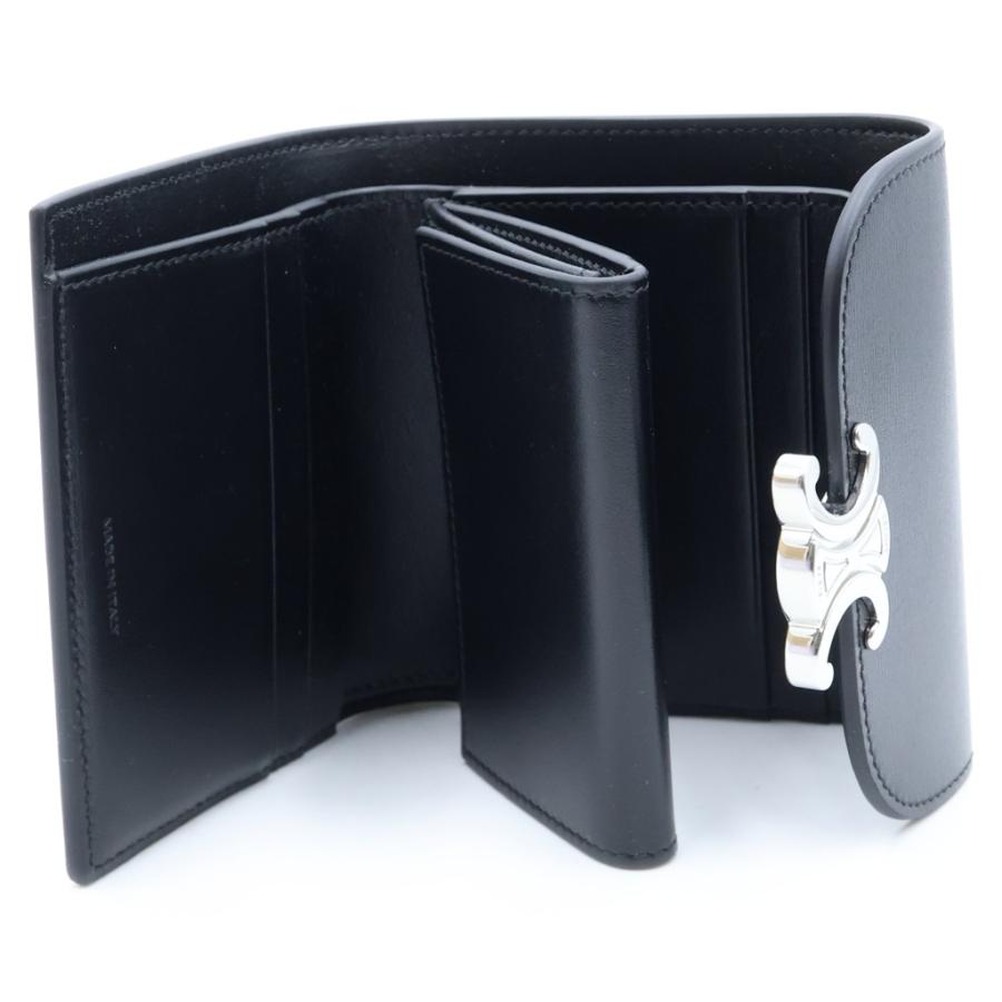 CELINE セリーヌ トリオンフ スモールウォレット 二つ折り財布 キャンバス CELINE（セリーヌ） トリオンフ スモールフラップウォレット 二つ折り