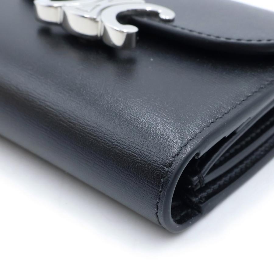 CELINE（セリーヌ） トリオンフ スモールフラップウォレット 二つ折り