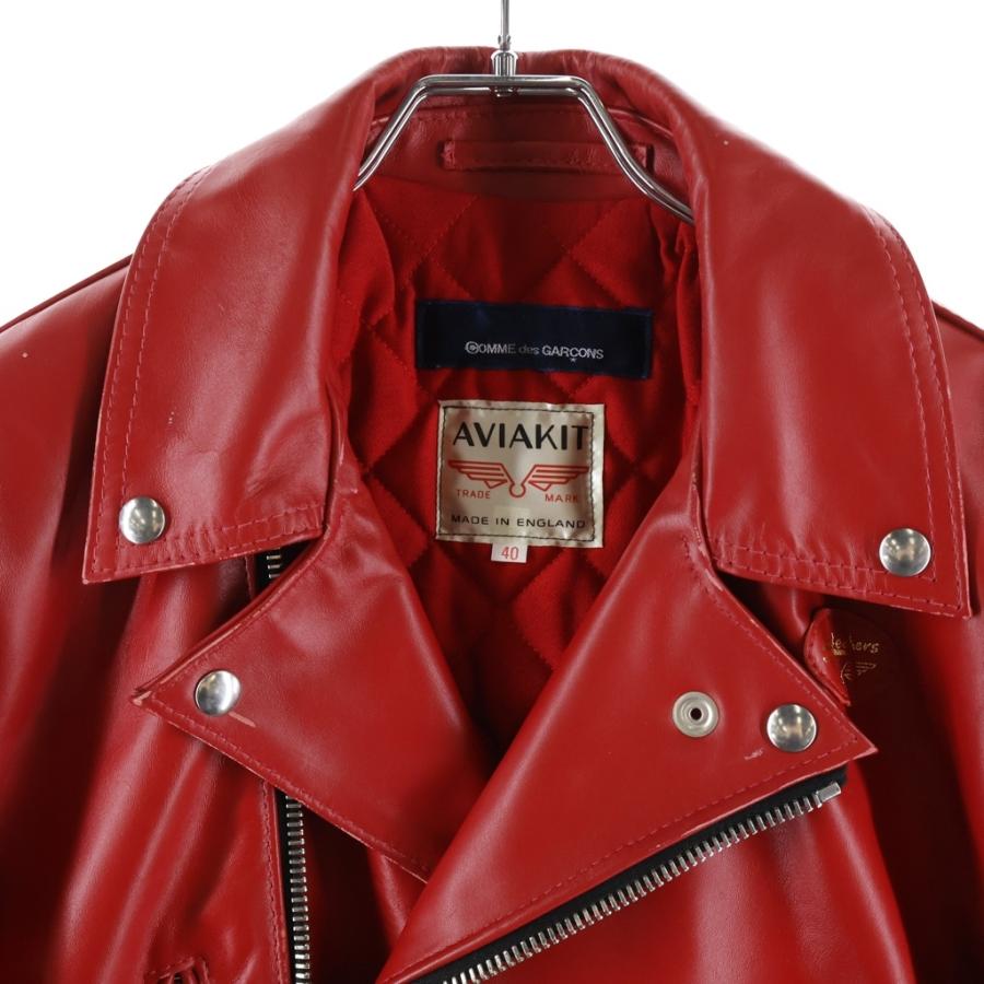 コムデギャルソン　ジャケット ルイスレザー 20AW ×COMME des GARCONS LIVE FREE DIE STRONG