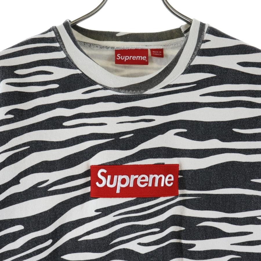 Supreme（シュプリーム） 22AW Box Logo Crewneck Zebra ゼブラ柄
