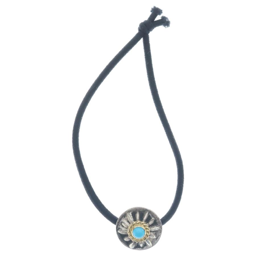 ゴローズ goros コンチョ スタンプ入り goro's（ゴローズ） 金縄ターコイズ付きスタンプコンチョ シルバー