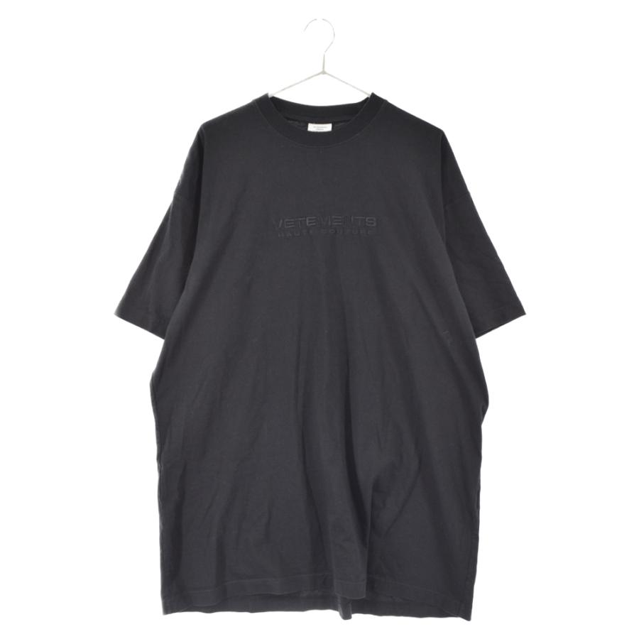 VETEMENTS ヴェトモン 21SS オートクチュールロゴ刺繍 オーバーサイズ 