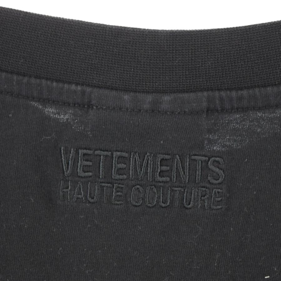 VETEMENTS ヴェトモン 21SS オートクチュールロゴ刺繍 オーバーサイズ 