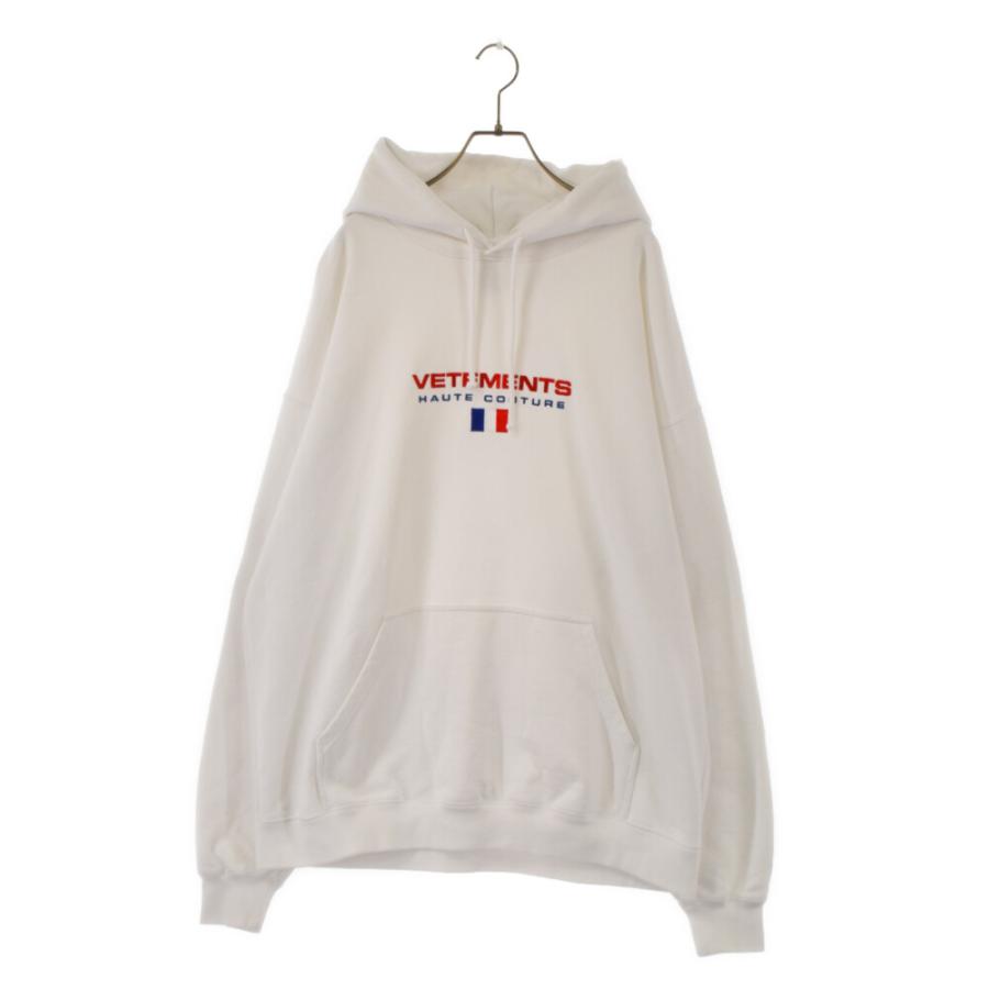 VETEMENTS ヴェトモン 22SS Haute Couture Logo Embroidered Hoodie ...