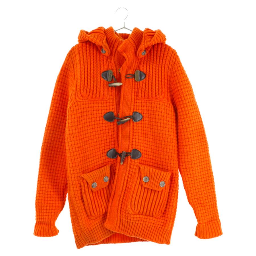 Bark バーク ワッフルニットダッフルコート オレンジ : 1723k060047  