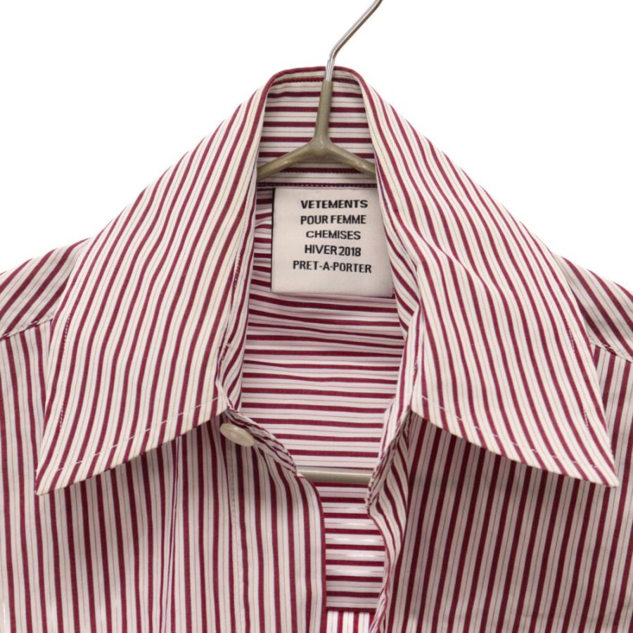 VETEMENTS ヴェトモン 18SS Oversized Stripe Shirt オーバー VETEMENTS ヴェトモン 18SS Oversized Stripe Shirt オーバー
