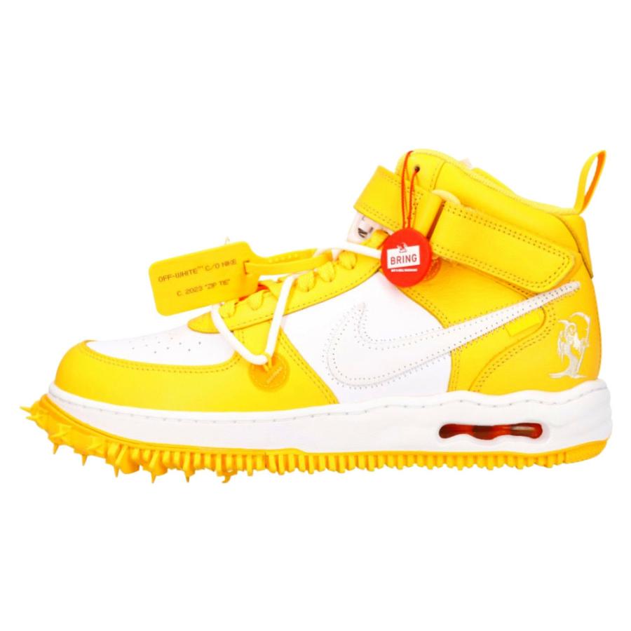 NIKE ナイキ×オフホワイト エアフォース1ミッド ホワイトアンドバー 