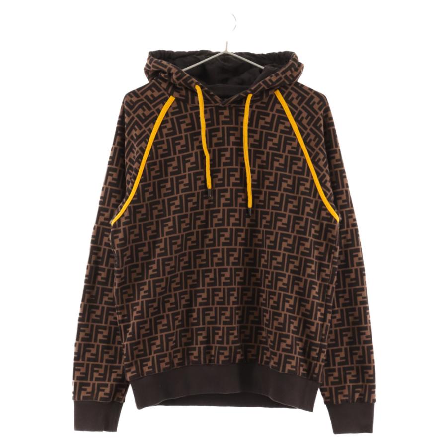 FENDI フェンディ ズッカ柄フーディ プルオーバーパーカー FENDI フェンディ ズッカ柄フーディ プルオーバーパーカー