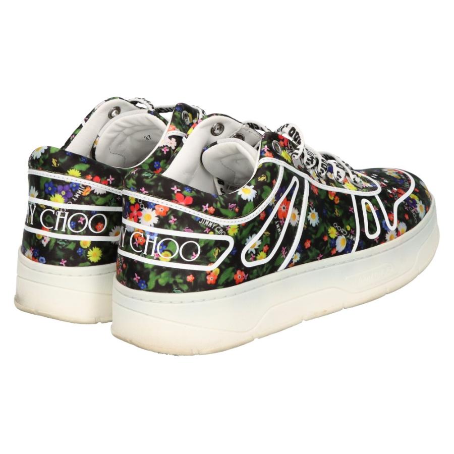 JIMMY CHOO ジミーチュウ フラワープリント レースアップ ローカット  