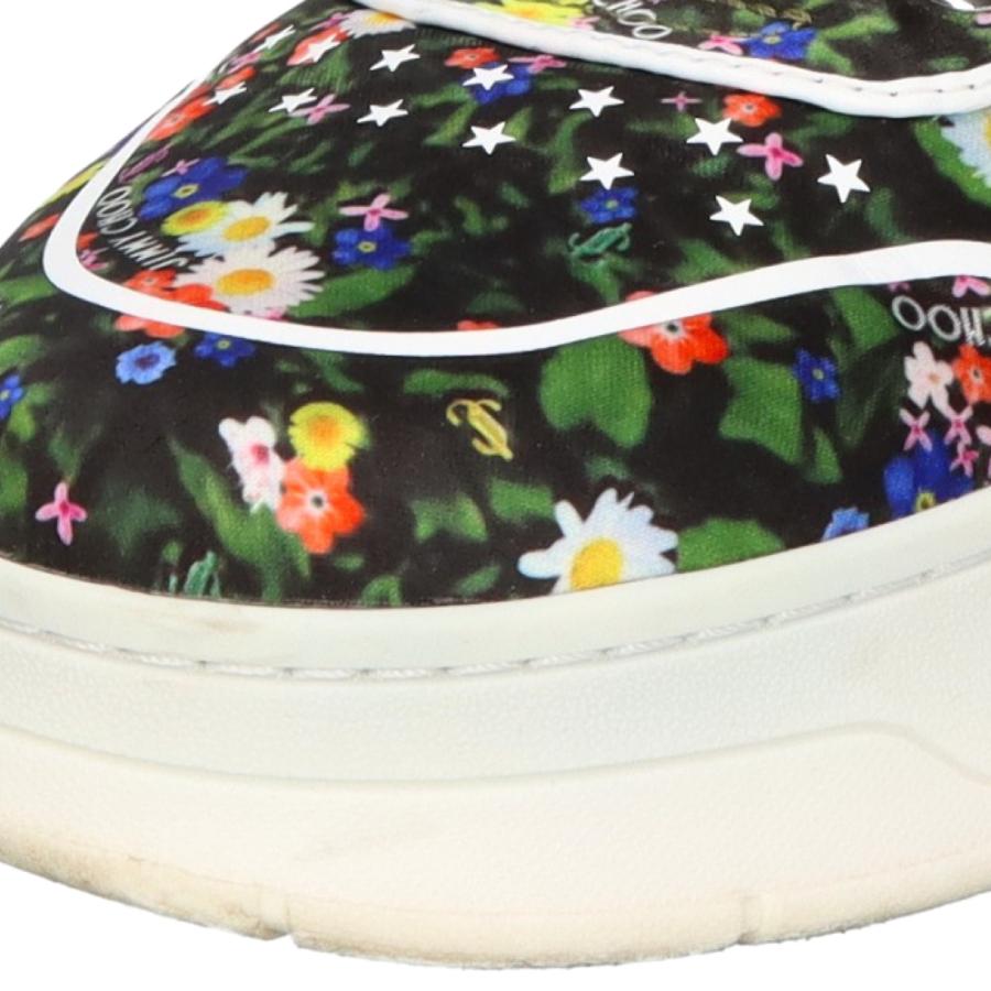 JIMMY CHOO ジミーチュウ フラワープリント レースアップ ローカット  