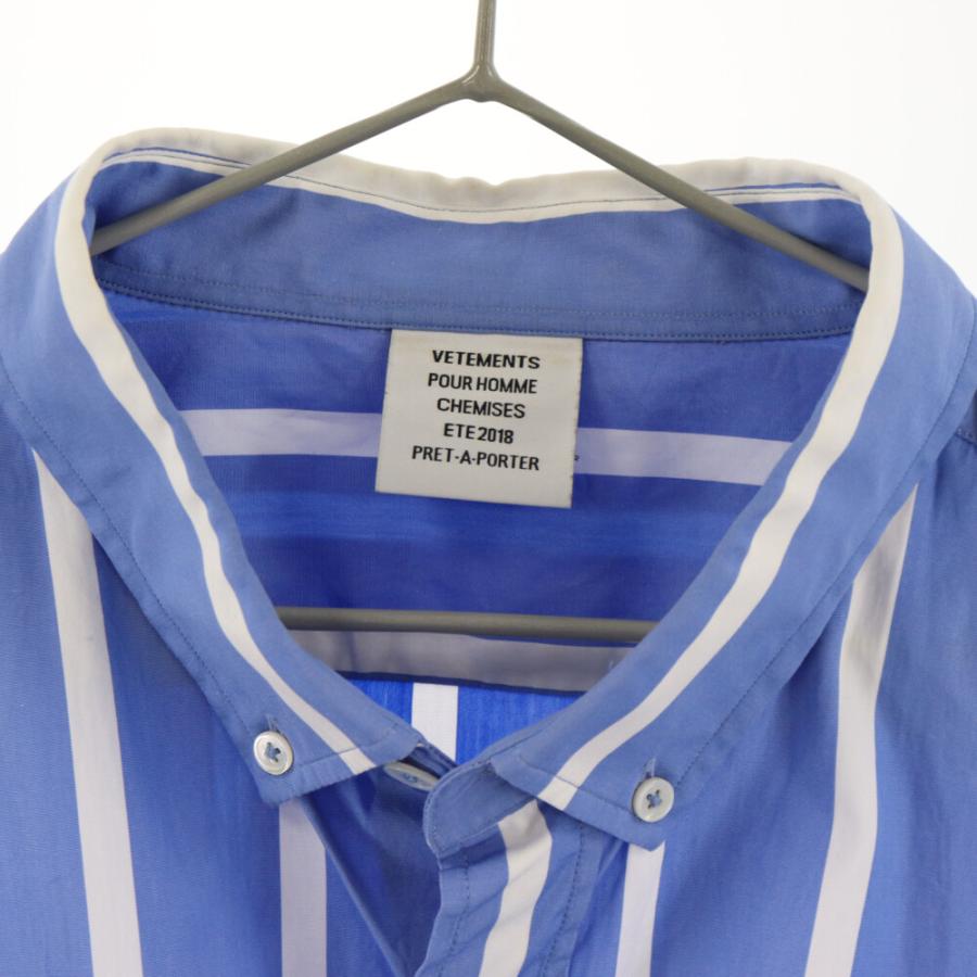 VETEMENTS ヴェトモン 18SS ロゴラベル付き オーバーサイズ VETEMENTS ヴェトモン 18SS ロゴラベル付き オーバーサイズ