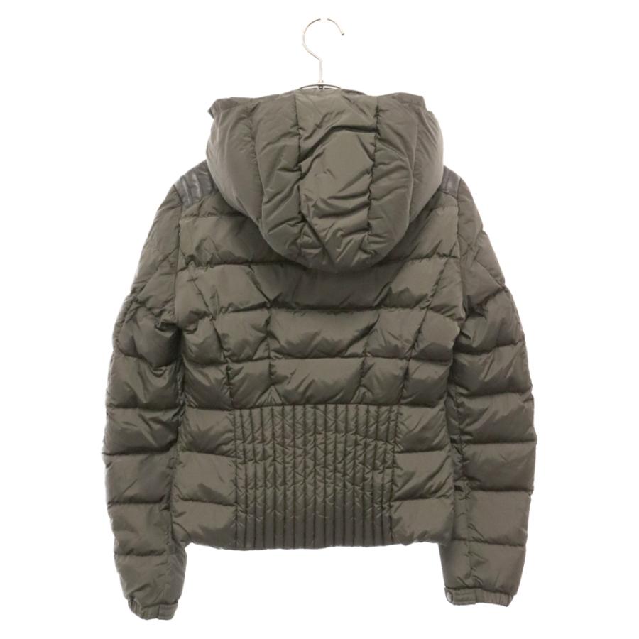 MONCLER モンクレール ORION GIUBBOTTO オリオン ラムレザー切替 フード付きダウンジャケット レディース カーキ B20934585185｜shopbring｜02