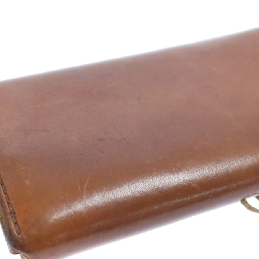 goro's ゴローズ 二つ折り長財布 レザーロングウォレット 赤茶