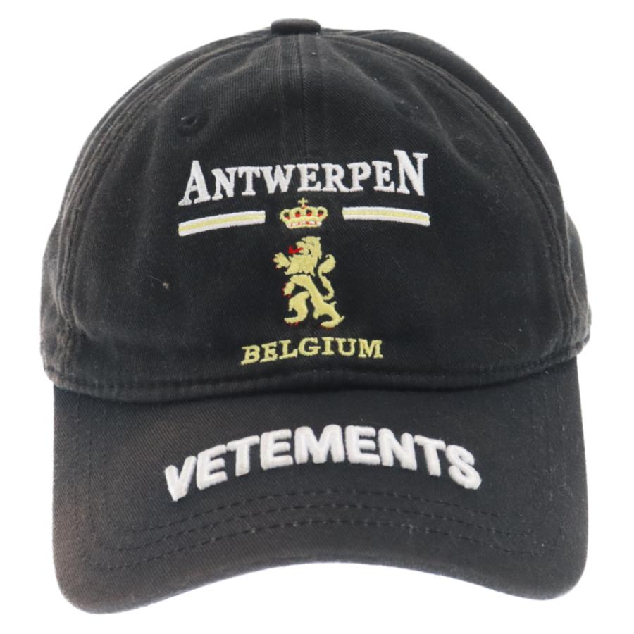 VETEMENTS ヴェトモン 21AW ANTWERP LOGO CAP アントワープロゴ VETEMENTS ヴェトモン 21AW ANTWERP LOGO CAP アントワープロゴ