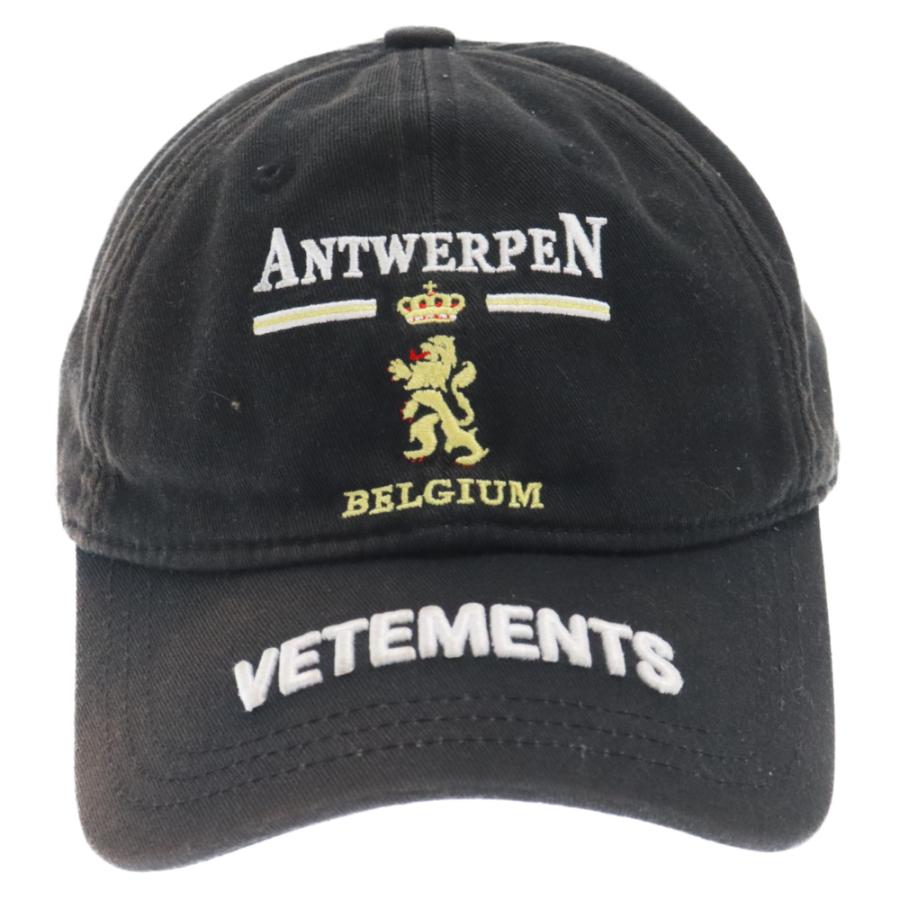 VETEMENTS ヴェトモン 21AW ANTWERP LOGO CAP アントワープロゴキャップ ブラック UE51CA300B｜shopbring｜04