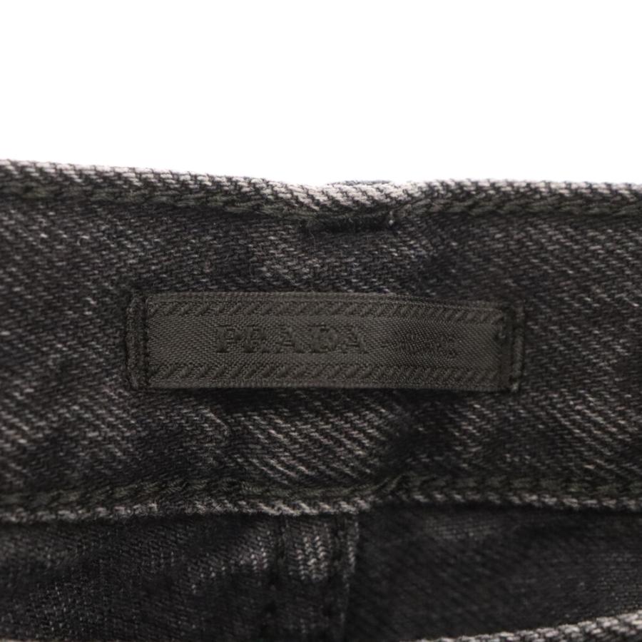 PRADA プラダ 23AW ブラック 5ポケット デニム パンツ 三角 PRADA プラダ 23AW ブラック 5ポケット デニム パンツ 三角
