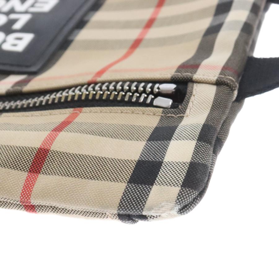 BURBERRY バーバリー MS HANDLE POUCH ヴィンテージノバチェック ポーチバッグ クラッチバッグ ブラウン ※一部汚れ有｜shopbring｜06