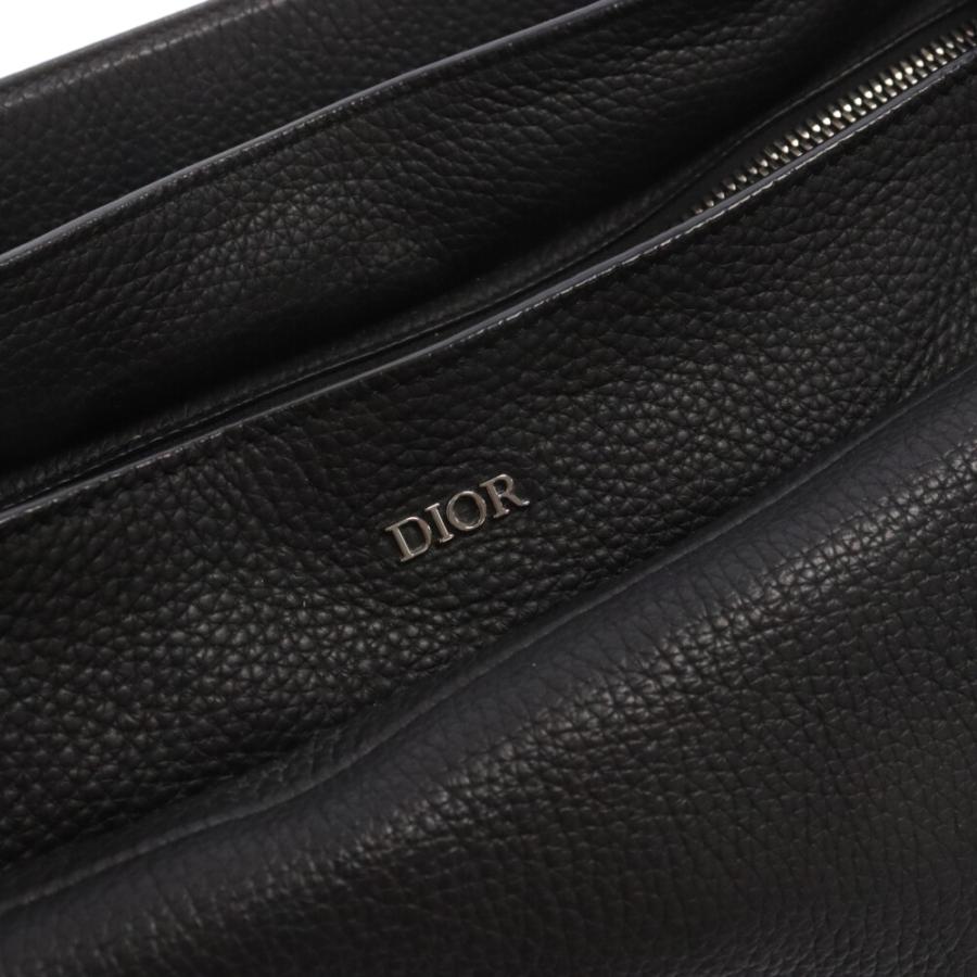 DIOR ディオール グレインドカーフスキン ソフトレザー サドルショルダーバッグ ブラック 1ADHO023ULC｜shopbring｜04