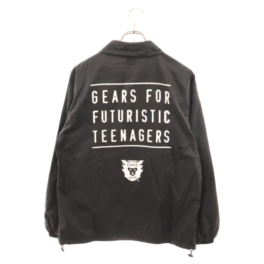 HUMAN MADE ヒューマンメイド COACH JACKET ロゴ ナイロン コーチジャケット MM01JK001 ブラック｜shopbring｜02