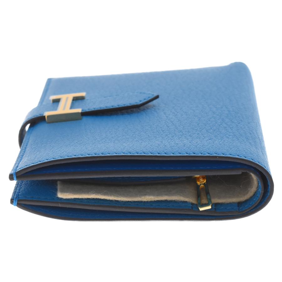 HERMES（エルメス） ベアン コンパクト 2つ折り財布 ゴールド金具 W